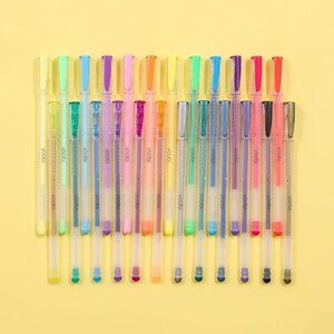 Yoobi Gel Pens 24-Pack Pastel Metallic Neon Glitter multicolor gel pens